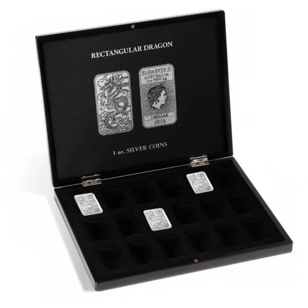 Coffret pour Dragon rectangulaire argent