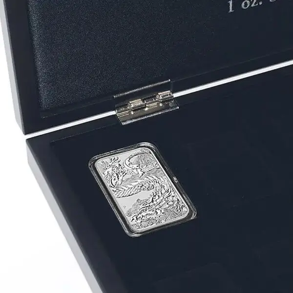 Coffret pour Dragon rectangulaire argent – Image 3