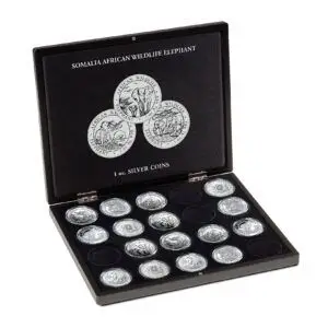 Coffret pour Elephant Somalie argent