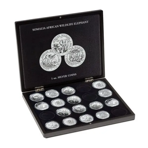 Coffret pour Elephant Somalie argent