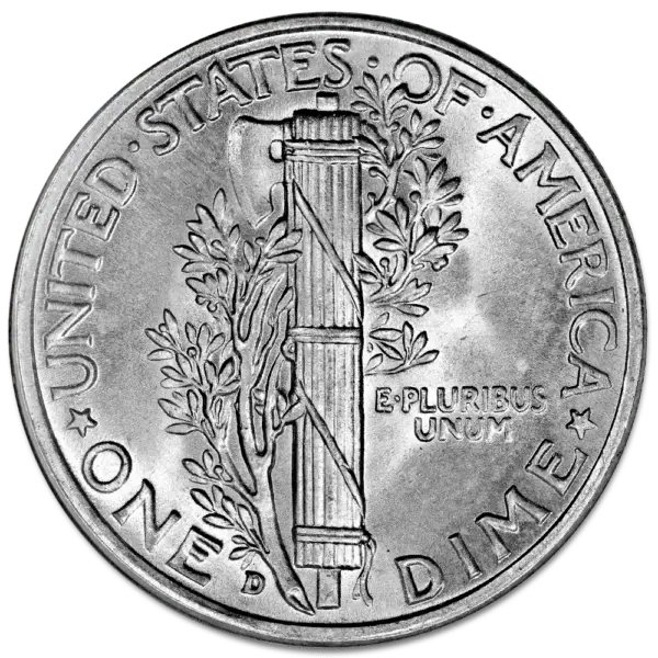 one dime mercury argent – Image 2