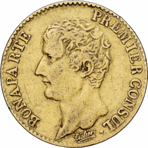 20 francs an 12 Paris (A) Bonaparte Premier Consul Or #1631