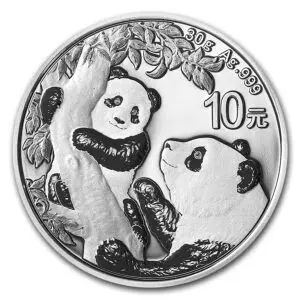 10 yuan panda 2021 30 g