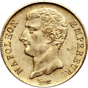 20 francs or napoléon empereur an 12 A