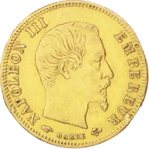 5 francs or napoléon III