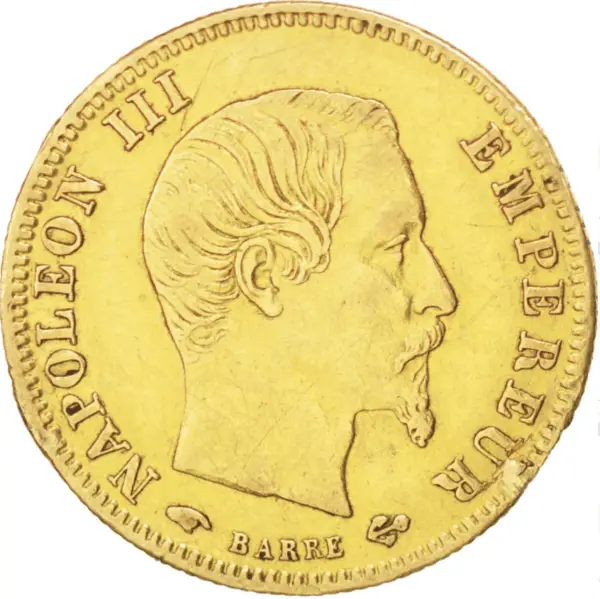 5 francs or napoléon III