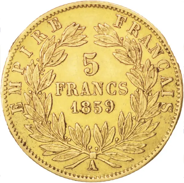 5 francs or napoléon III – Image 2