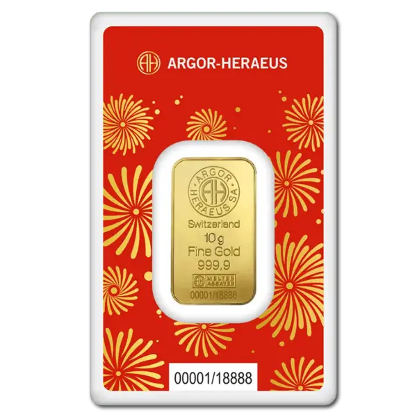 Lingot or 10 g lunar serpent argor heraeus – Image 2