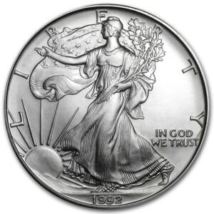 1 oz silver eagle 1992