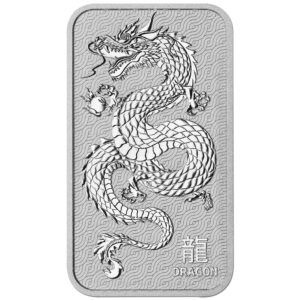 Lingot d'argent 1 oz dragon lunar perth mint