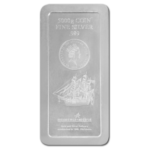 Lingot d'argent 5 kg cook islands