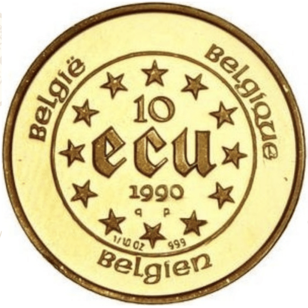 10 écus or baudouin I – Image 2