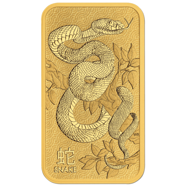 Lingot or 1 once lunar serpent perth mint – Image 3
