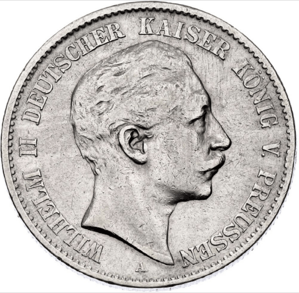 2 mark wilhelm II argent