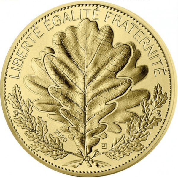 1000 euros or feuille de chêne 2020 – Image 2