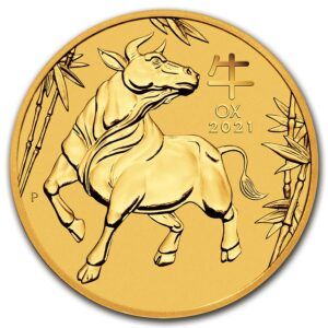 1/10 oz boeuf 2021 lunar III