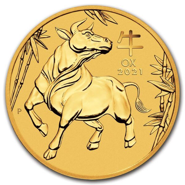 1/10 oz boeuf 2021 lunar III