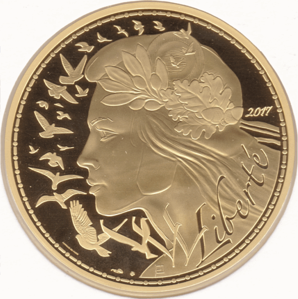 1000 euros or marianne - liberté 2017