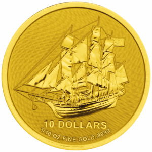 1/10 oz bounty Cook Islands 2020