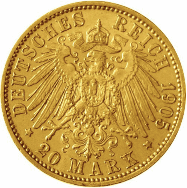 20 mark or friedrich august III von sachsen – Image 2