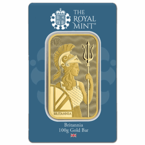 Lingot or 100 g Britannia The Royal Mint