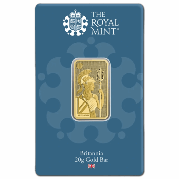 Lingot or 20 g Britannia The Royal Mint