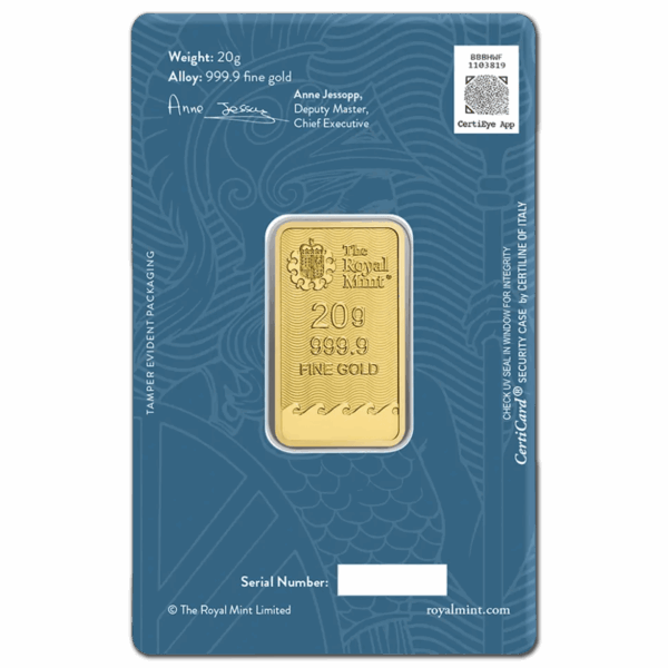 Lingot or 20 g Britannia The Royal Mint – Image 2