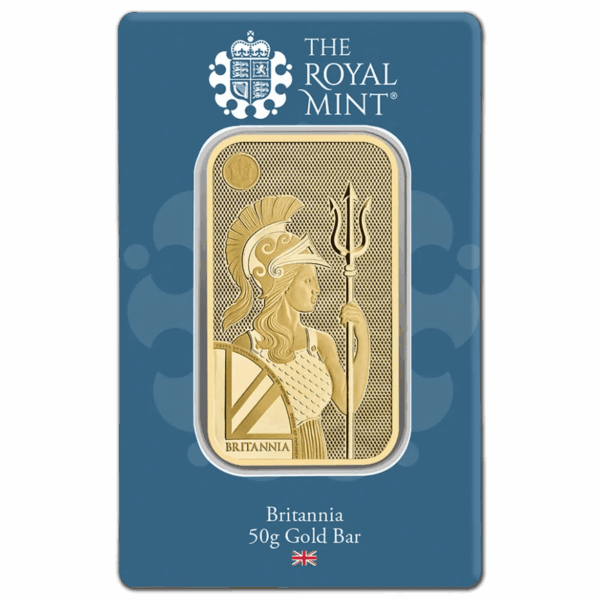 Lingot or 50 g Britannia The Royal Mint