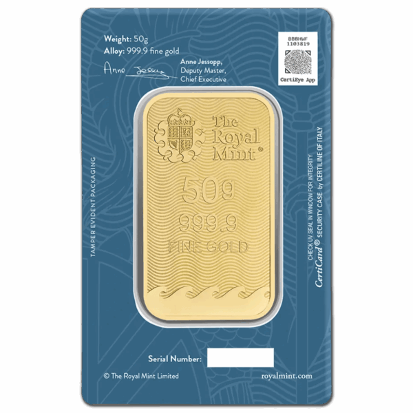 Lingot or 50 g Britannia The Royal Mint – Image 2