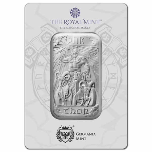 Lingot d'argent 1 oz thor the royal mint