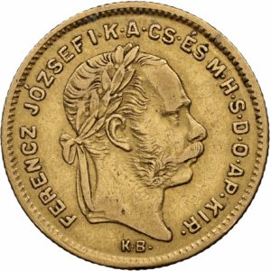 10 francs 4 forint or franz joseph I
