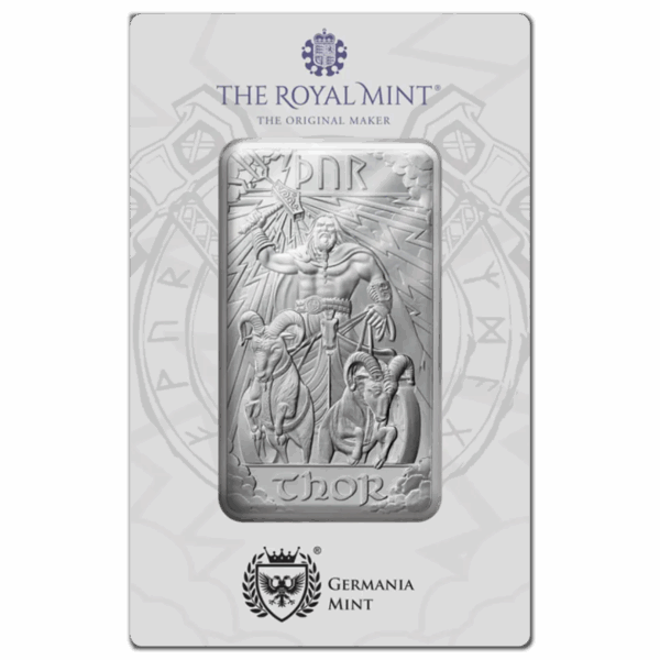 Lingot argent 10 oz thor the royal mint