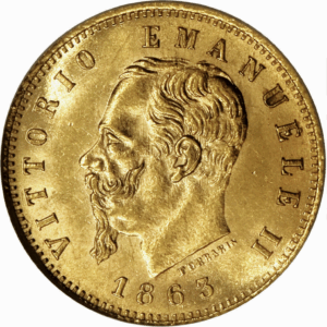 5 lire or vittorio emanuele II