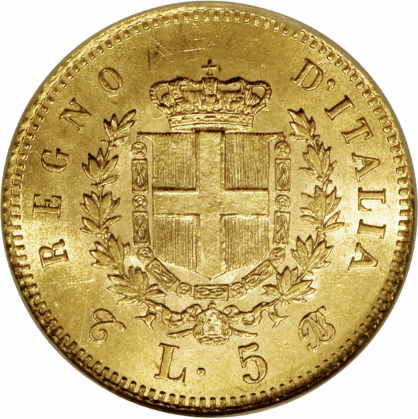 5 lire or vittorio emanuele II – Image 2