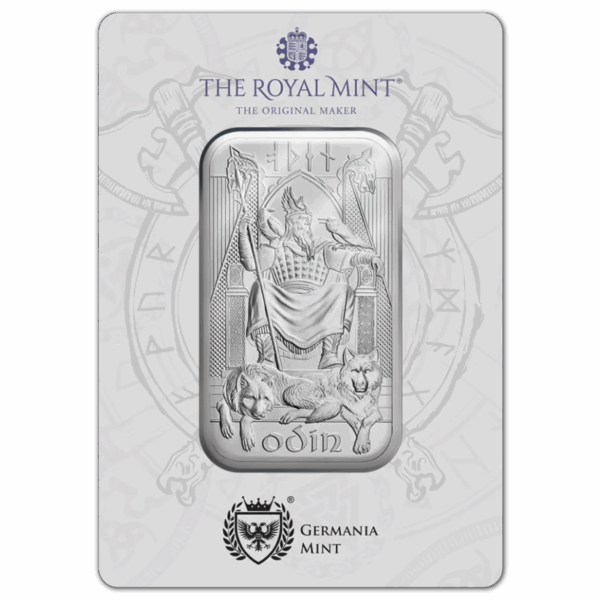 Lingot d'argent 1 oz odin the royal mint