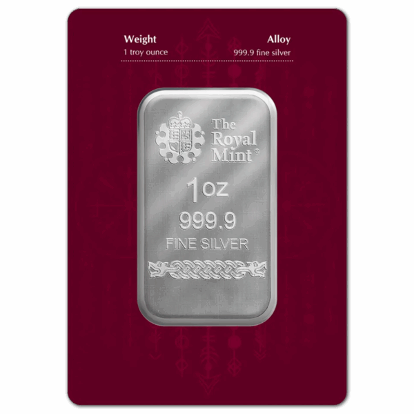 Lingot d'argent 1 oz odin the royal mint – Image 2