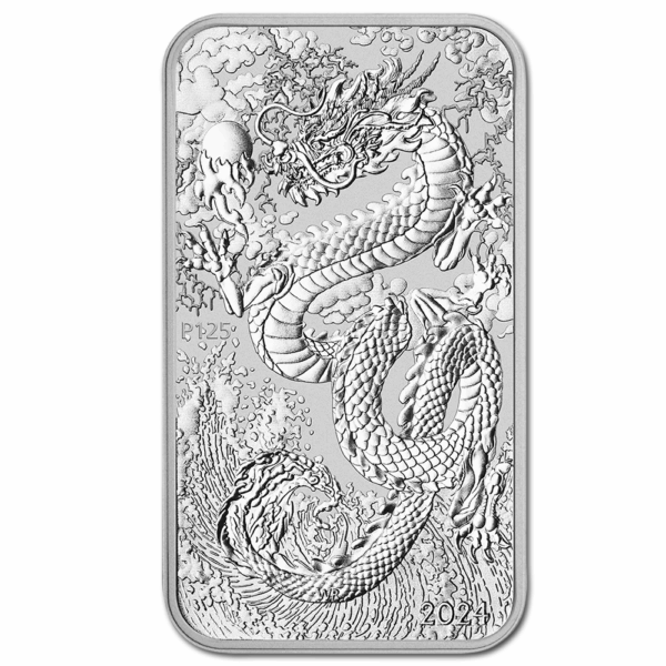 1 oz dragon rectangulaire 2024