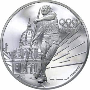 100 francs lanceur de javelot 1994