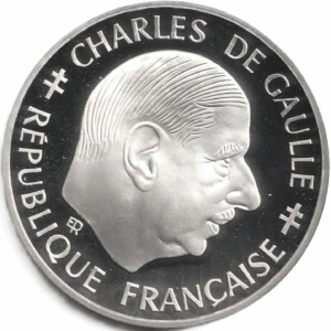 1 franc argent 1988 De Gaulle belle épreuve