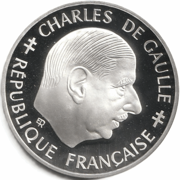 1 franc argent 1988 De Gaulle belle épreuve
