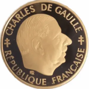 1 franc or 1988 De Gaulle belle épreuve