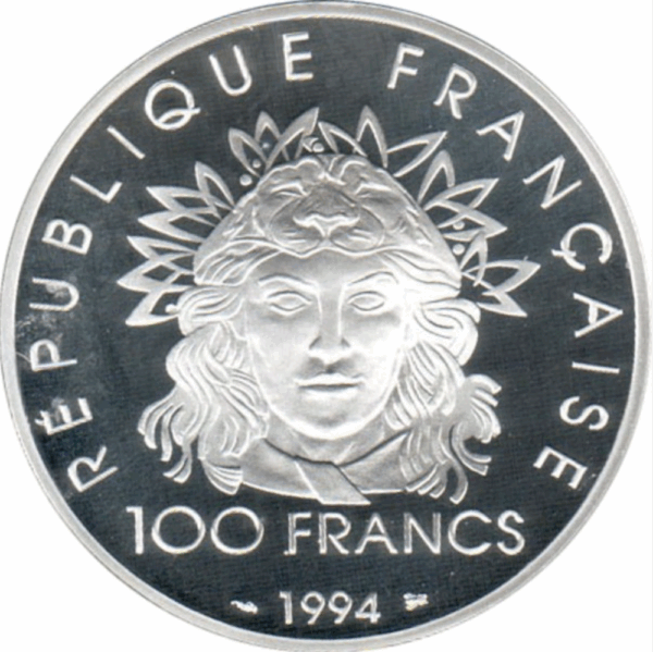 100 francs lancer du disque 1994 – Image 2