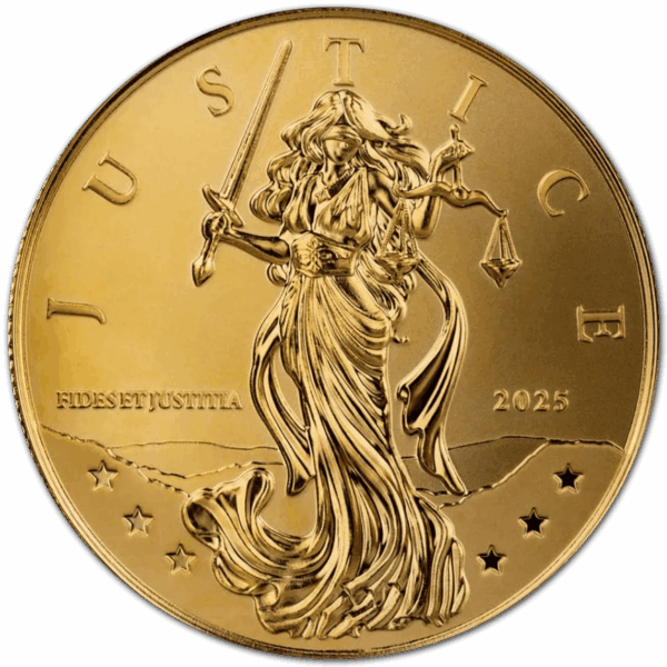1/10 oz lady justice 2025