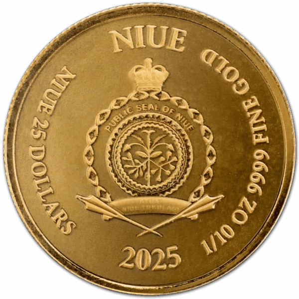 1/10 oz lady justice 2025 – Image 2