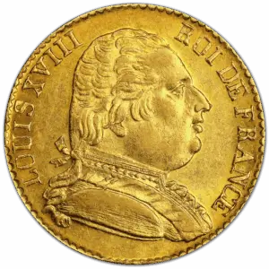 20 francs or louis XVIII 1815 R Londres