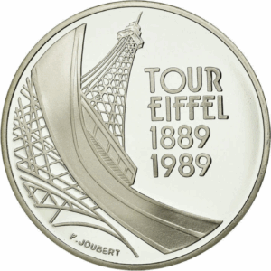 5 francs argent 1989 Tour Eiffel belle épreuve