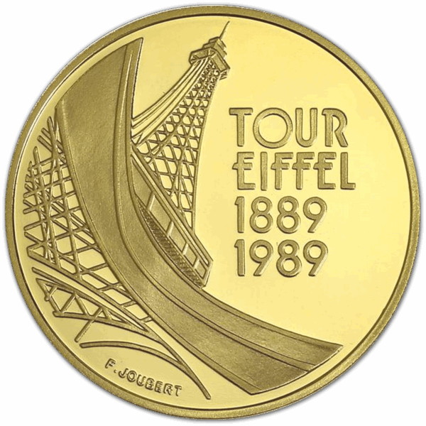 5 francs or 1989 tour eiffel belle epreuve – Image 2