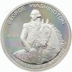 half dollar george washington 1982 argent