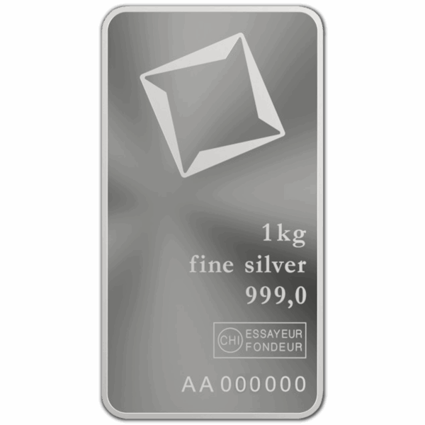 Lingot d'argent 1 kg valcambi suisse