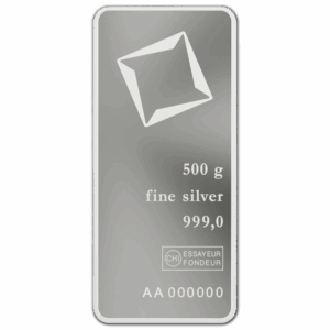 Lingot d'argent 500 g valcambi